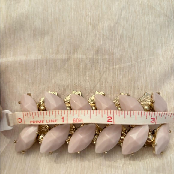 Pink Rhinestone Stretch Bracelet - Picture 4 of 5